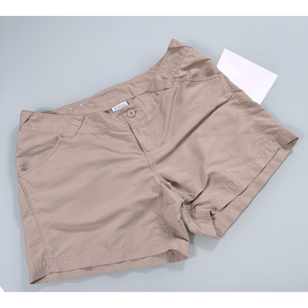 Columbia PFG 5.5" Chino Shorts Women's L Khaki Performance GorpCore